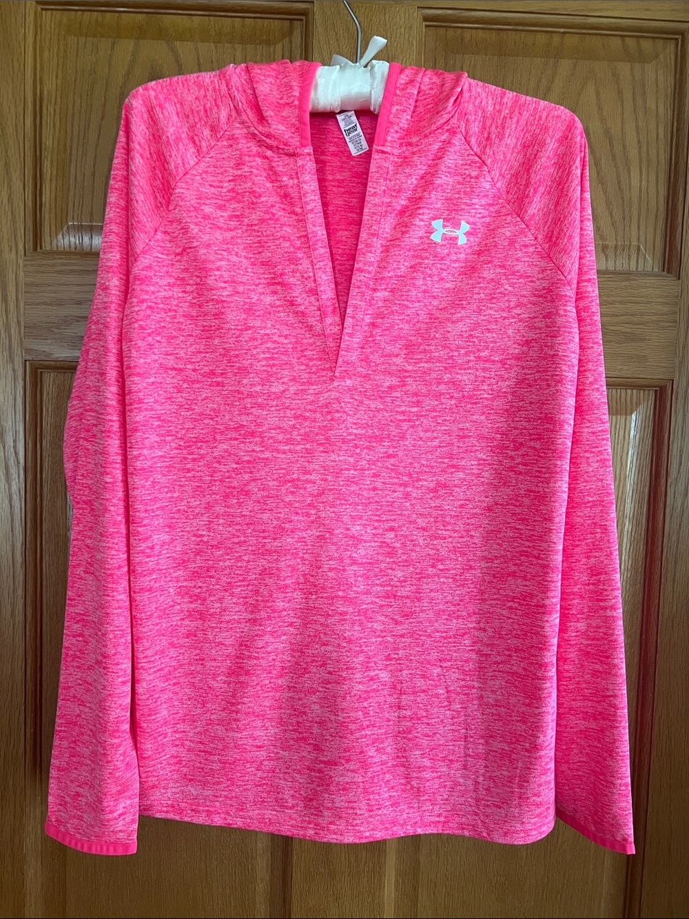 Under Armour Women's Hot Pink Heather Quarter-Zip Hoodie